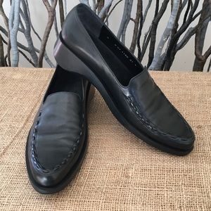Robert Clergerie Black Leather Loafers